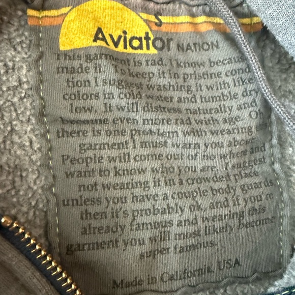 Aviator Nation Rainbow Stripe Jacket Set Hoodie And Sweatpants Size S - Picture 3 of 5